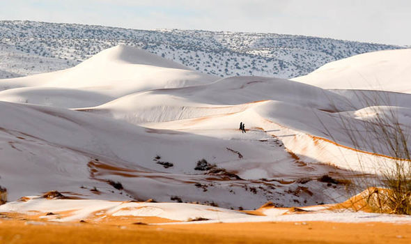 Sahara Desert Abnormal Weather – Covered in 15-inches of Snow