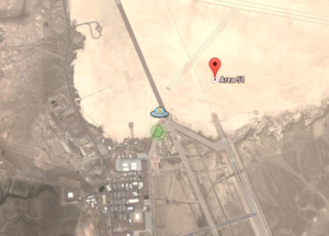A Suspicious Object was Spotted Outside a Military Base near Area 51 on Google Maps