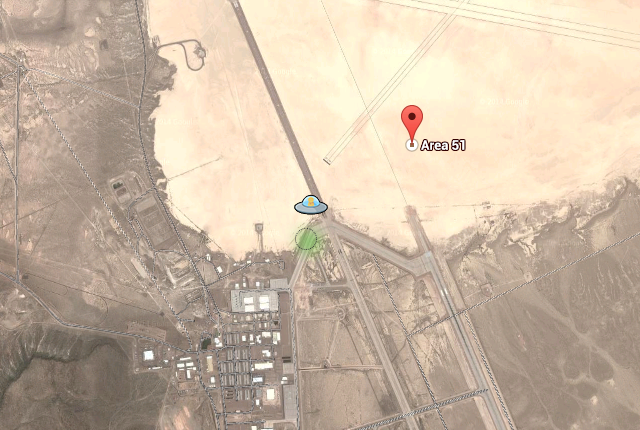 A Suspicious Object was Spotted Outside a Military Base near Area 51 on Google Maps