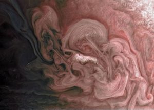 NASA Has Recently Shared An Image Of A Pink Storm On Jupiter