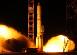 A Proton-M Rocket Deployed A Russian Military Satellite, The Blagovest No. 12L, On Wednesday