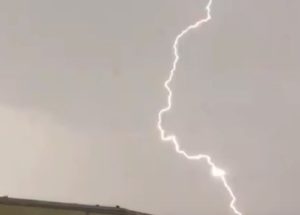 Extraterrestrial Life: Mysterious Triangle-Shaped UFO Caught On Footage While Traveling Into A Lightning Bolt