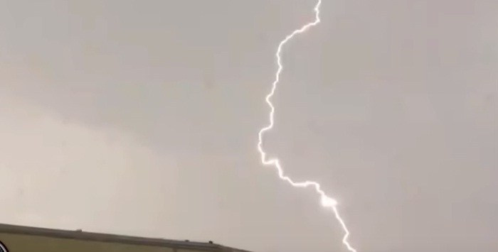 Extraterrestrial Life: Mysterious Triangle-Shaped UFO Caught On Footage While Traveling Into A Lightning Bolt