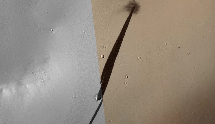 A Recent Meteorite Impact On Mars Caused An Avalanche Of Martian Dust