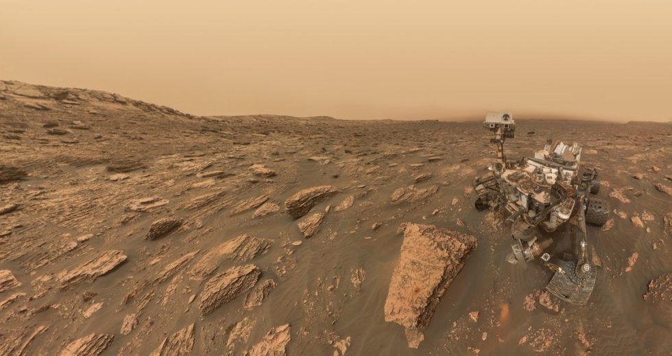 NASA’s Curiosity Rover Took A Break From Work To Take A Selfie During The Dust Storm On Mars