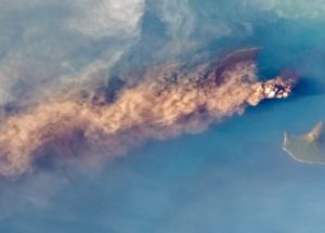 NASA’s Satellites And ISS Astronaut Alexander Gerst Captured The Recent “Child Of Krakatoa” Volcanic Eruption