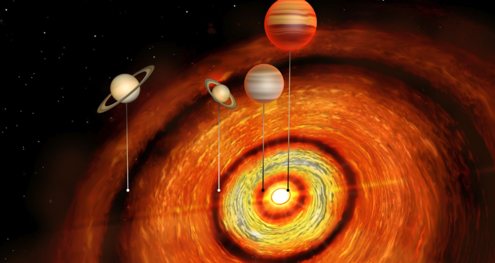 A Young Star is House of Four New Planets