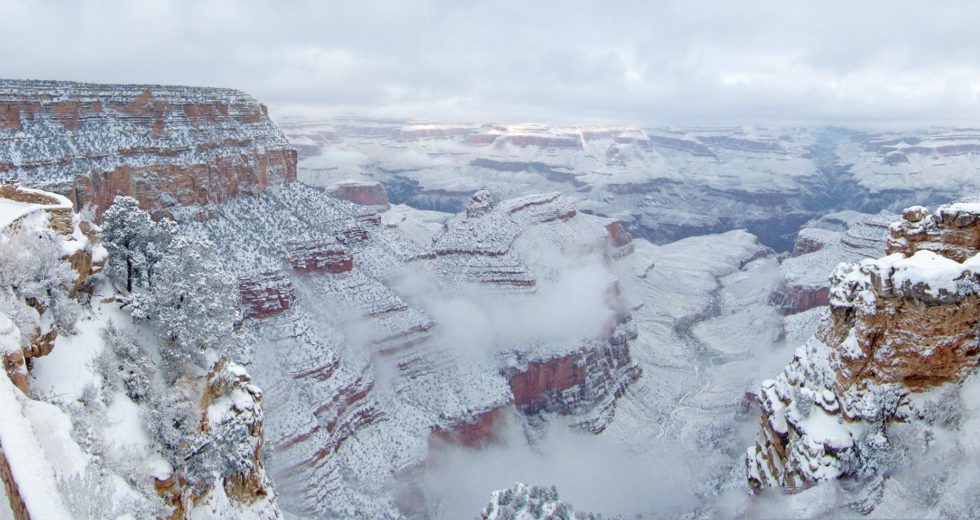 Breathtaking Sights: The Grand Canyon Covered In Snow