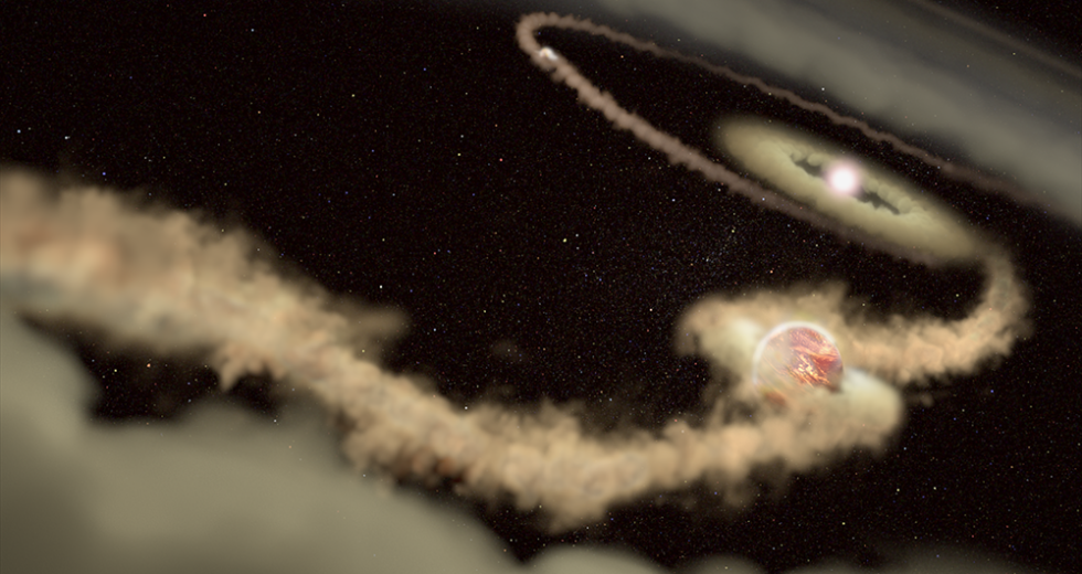 Baby Exoplanets Found Pinching Gas from Their Host Star