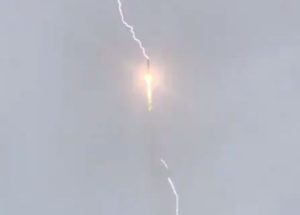 Russian Soyuz Rocket Was Dramatically Struck by Lightning