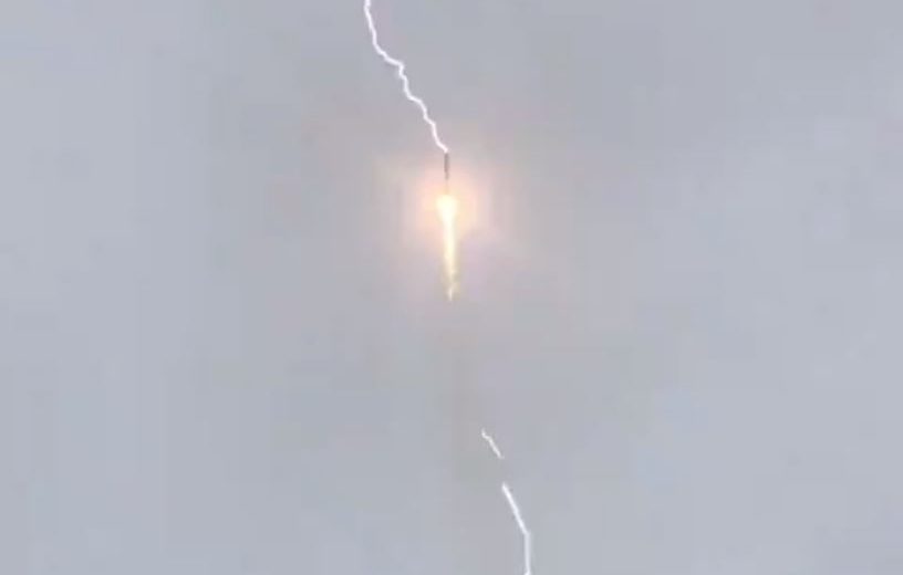 Russian Soyuz Rocket Was Dramatically Struck by Lightning