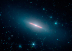 Spitzer Space Telescope Captures Image Of A Sideways Galaxy