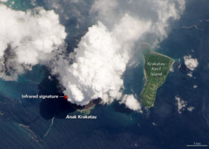 Satellite Images Showcase the Anak Krakatoa Eruption
