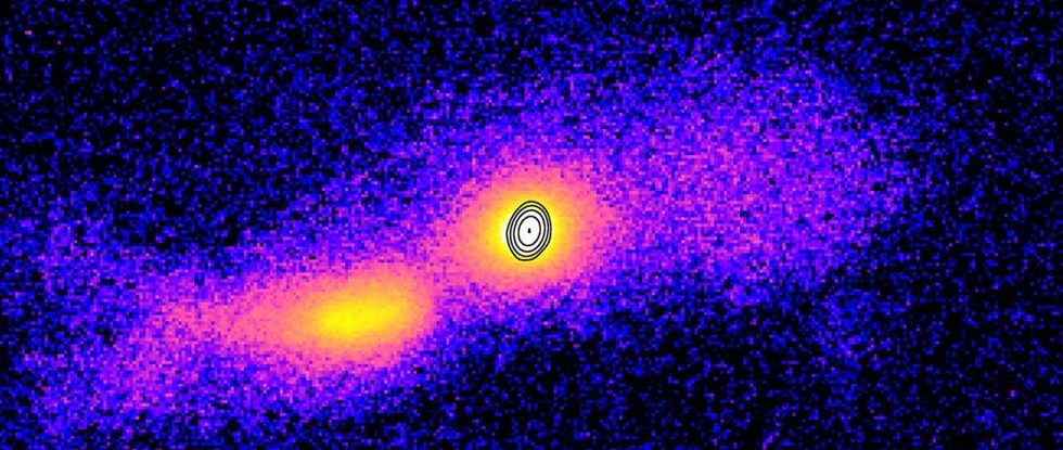 Astronomers Spotted The Massive Jet Released By Two Colliding Galaxies