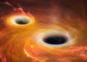 Gravitational Waves Emitted By A Powerful Collision Between Two Black Holes