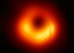 Swirling Magnetic Fields Observed In Recent Image Of A Supermassive Black Hole