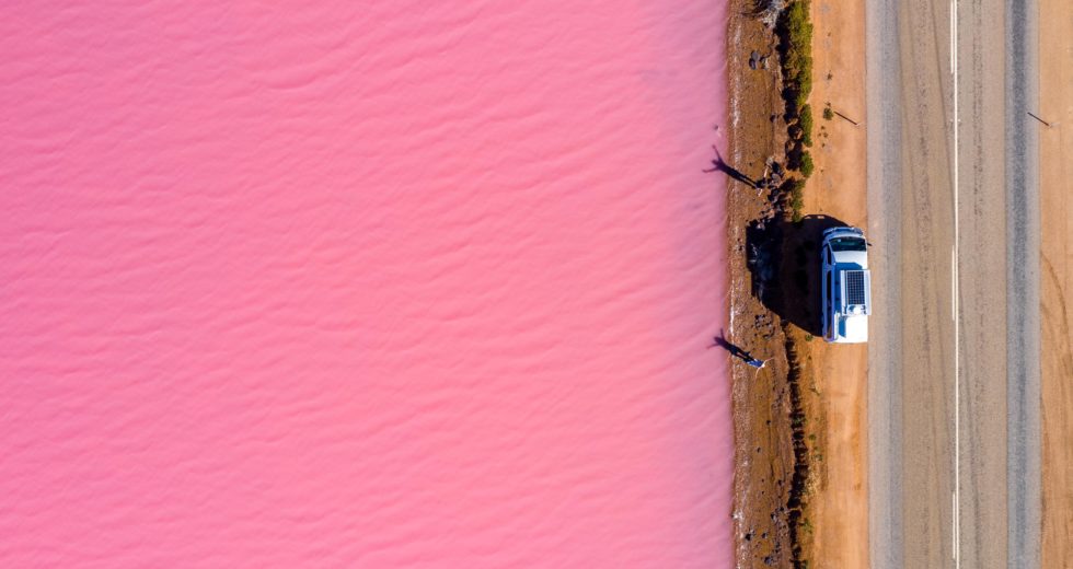 The Water From a Lake in Argentina Becomes Pink