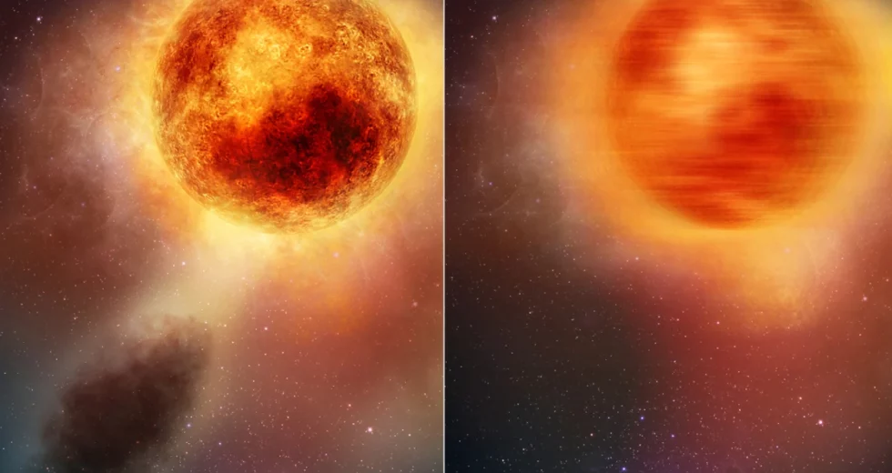 The Red Supergiant Star Betelgeuse Undergoes Unique Eruption