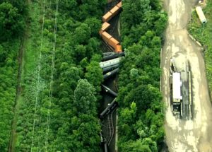 Breaking News: 40-Car Train Derails; Evacuations Ordered in Pennsylvania