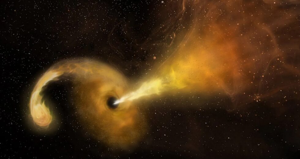 Strange Black Hole Phenomenon Spits Out Star Remains